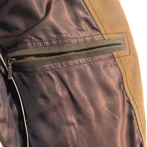 RAINFOREST Mens M Utility Travel Jacket Brown Entrada Microfiber Blazer - Picture 4 of 6